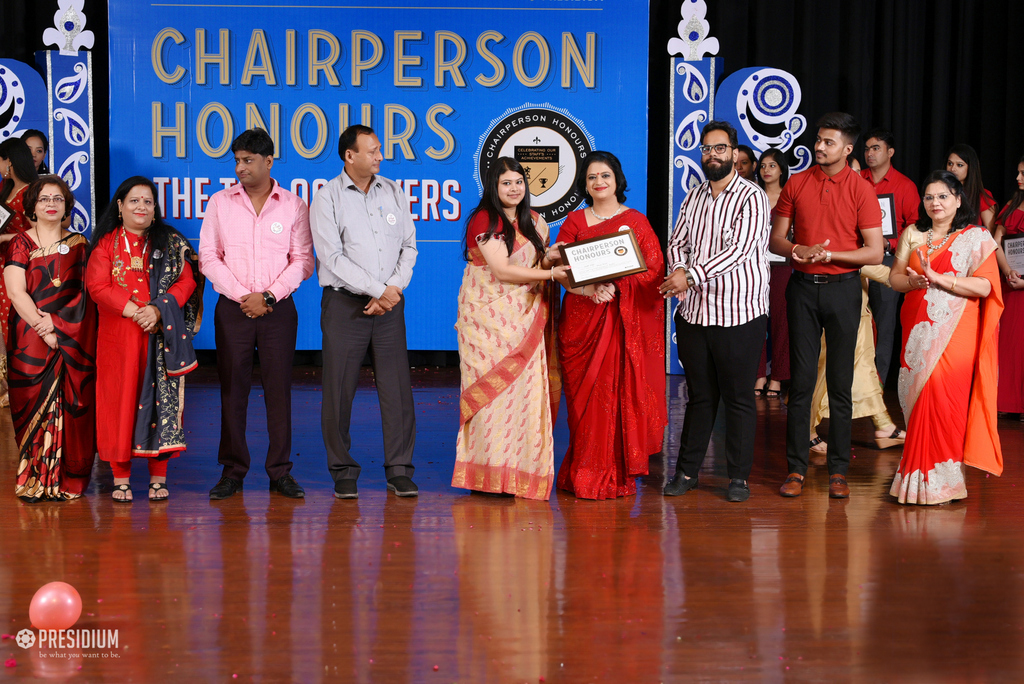 Presidium Rajnagar, CHAIRPERSON HONOURS’19: TEACHERS RECEIVE THE MOST PRESTIGIOUS HONOUR